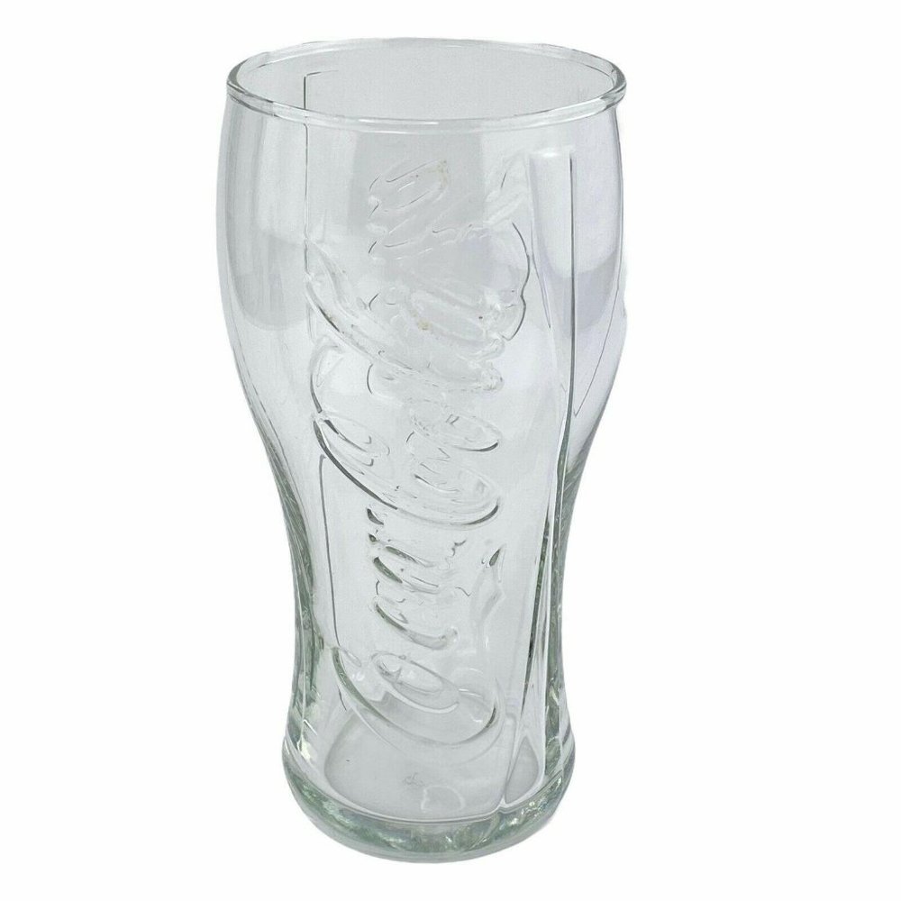 Coca Cola Glass Bell Shaped Embossed Lettering 6'